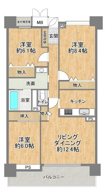 あべのドルチェ南棟の間取り図