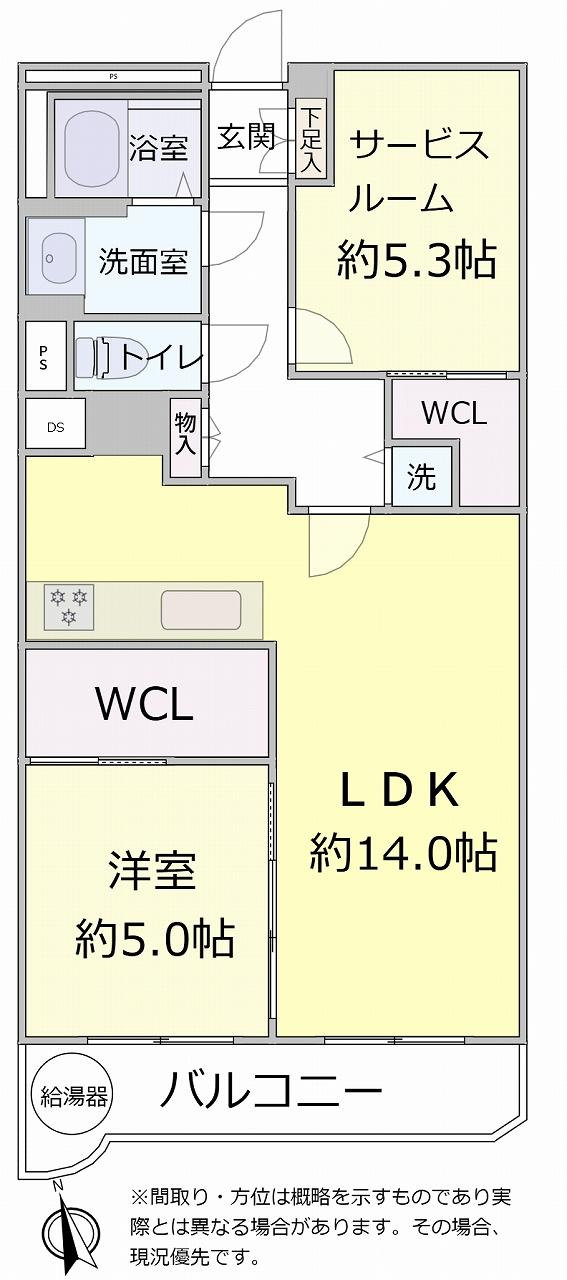 ブールバール南森町の間取り図