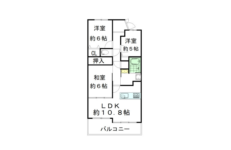 シティコーポ住之江EASTの間取り図