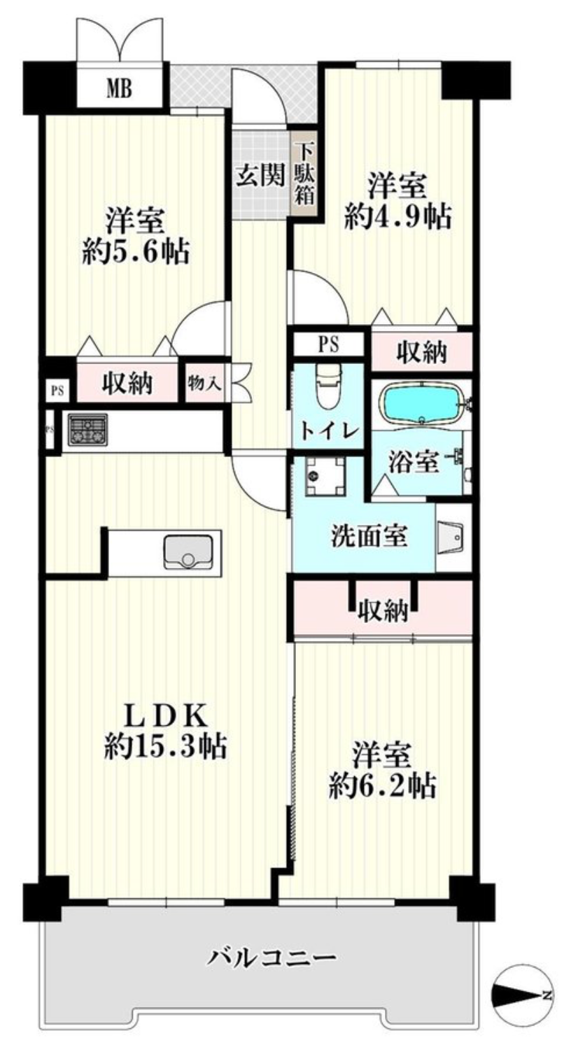 エルグリーンたつみの間取り図