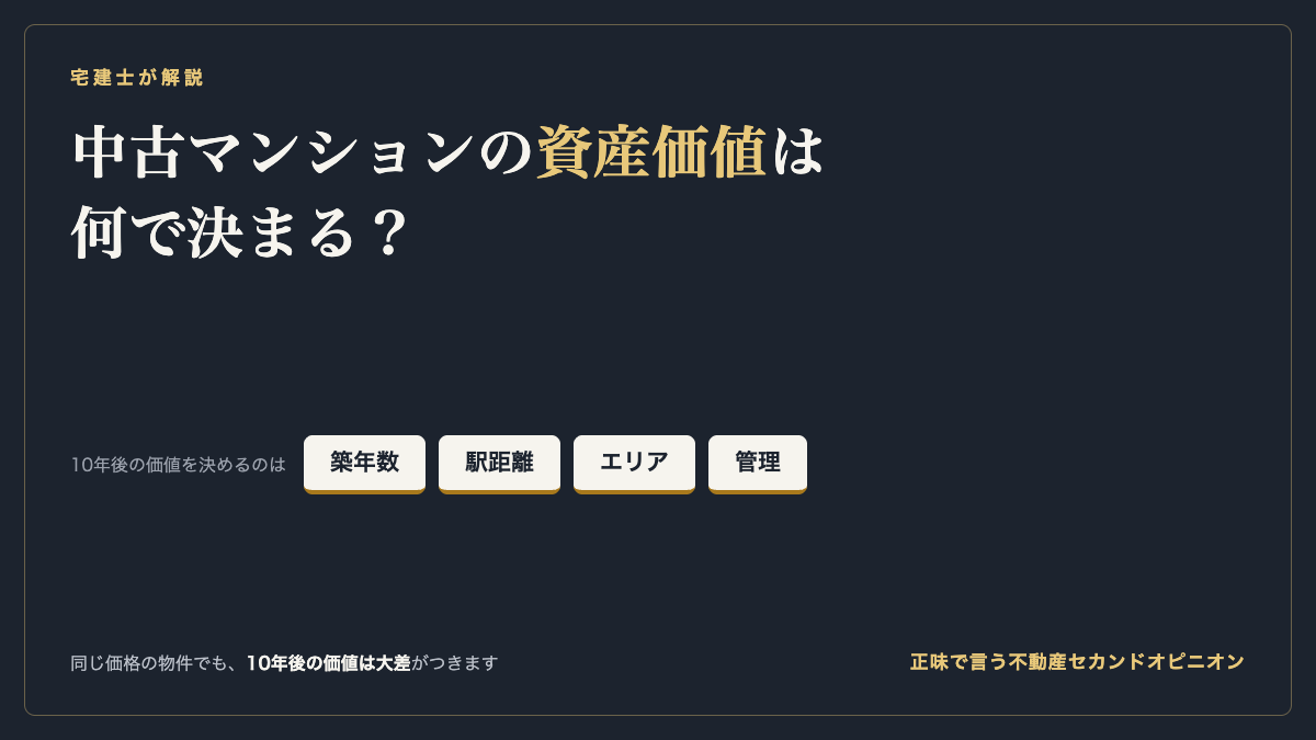 資産価値は何で決まる？
