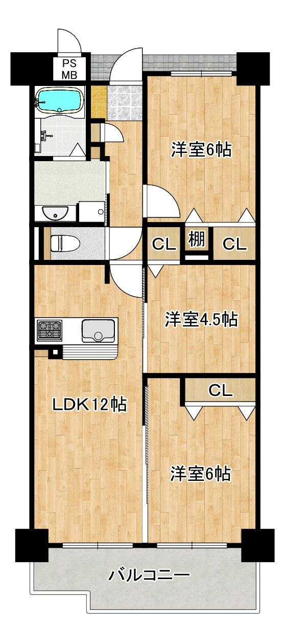 ファミール東加賀屋かがやきの街の間取り図