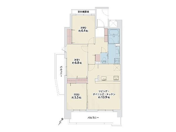 ファミール都島ステーションサイドの間取り図
