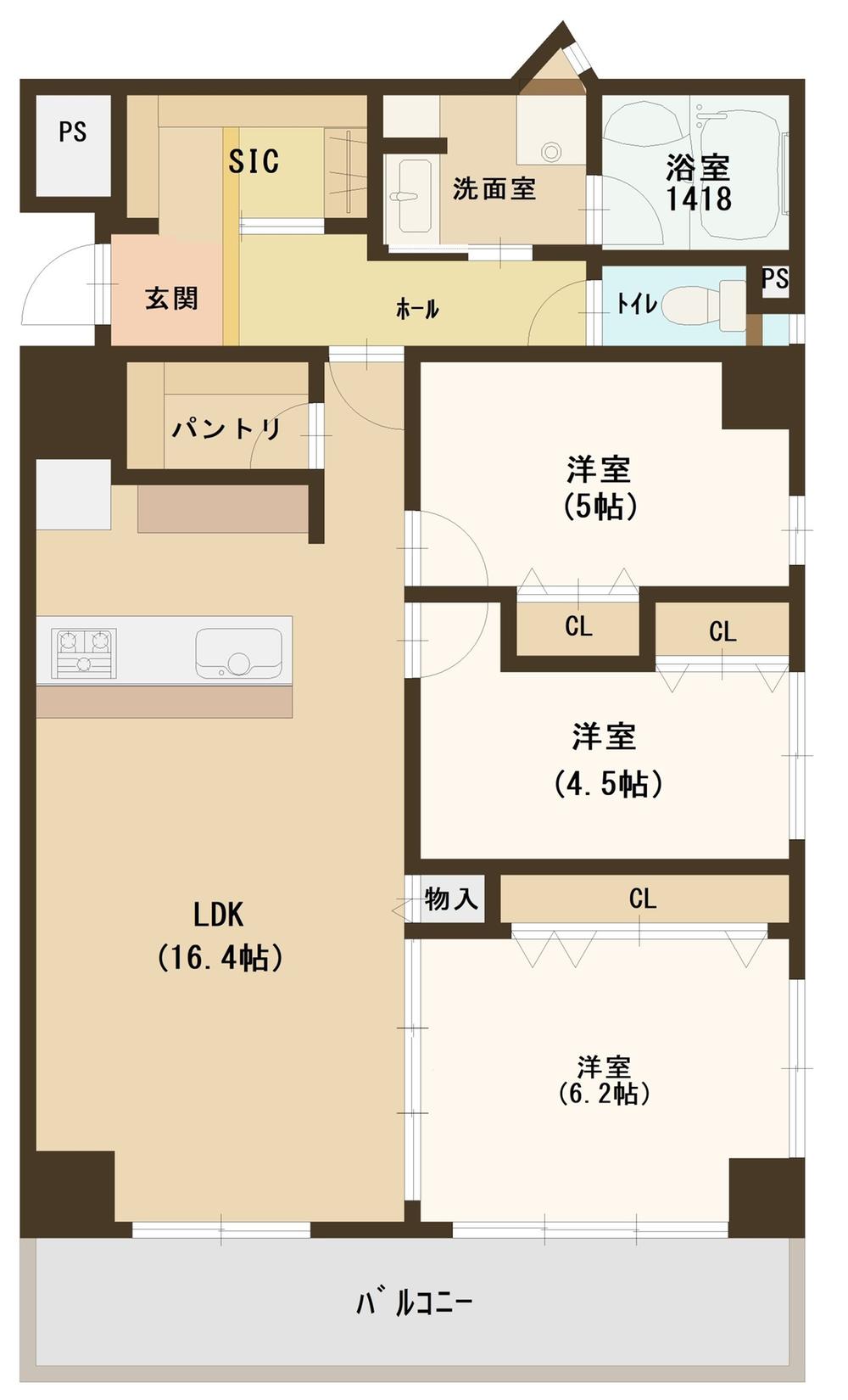 GSハイム南堀江の間取り図