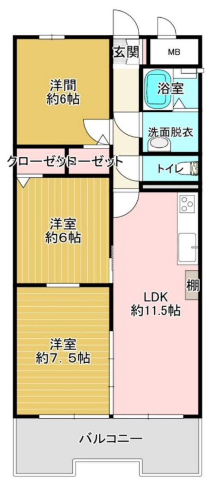 コボリマンション新大阪の間取り図