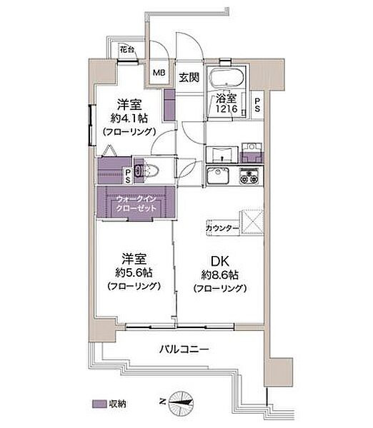 ライオンズマンション新大阪第六の間取り図