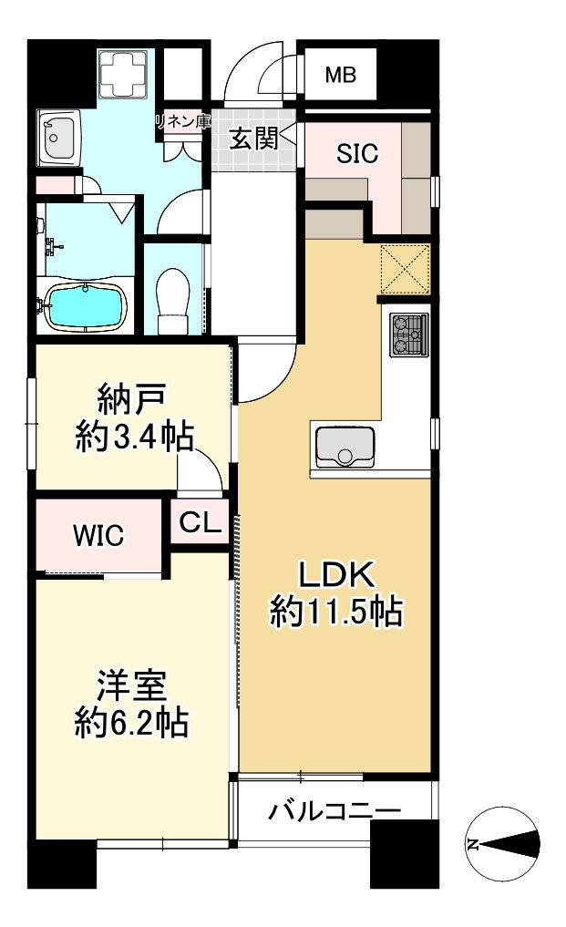 ルアンジュ本町の間取り図