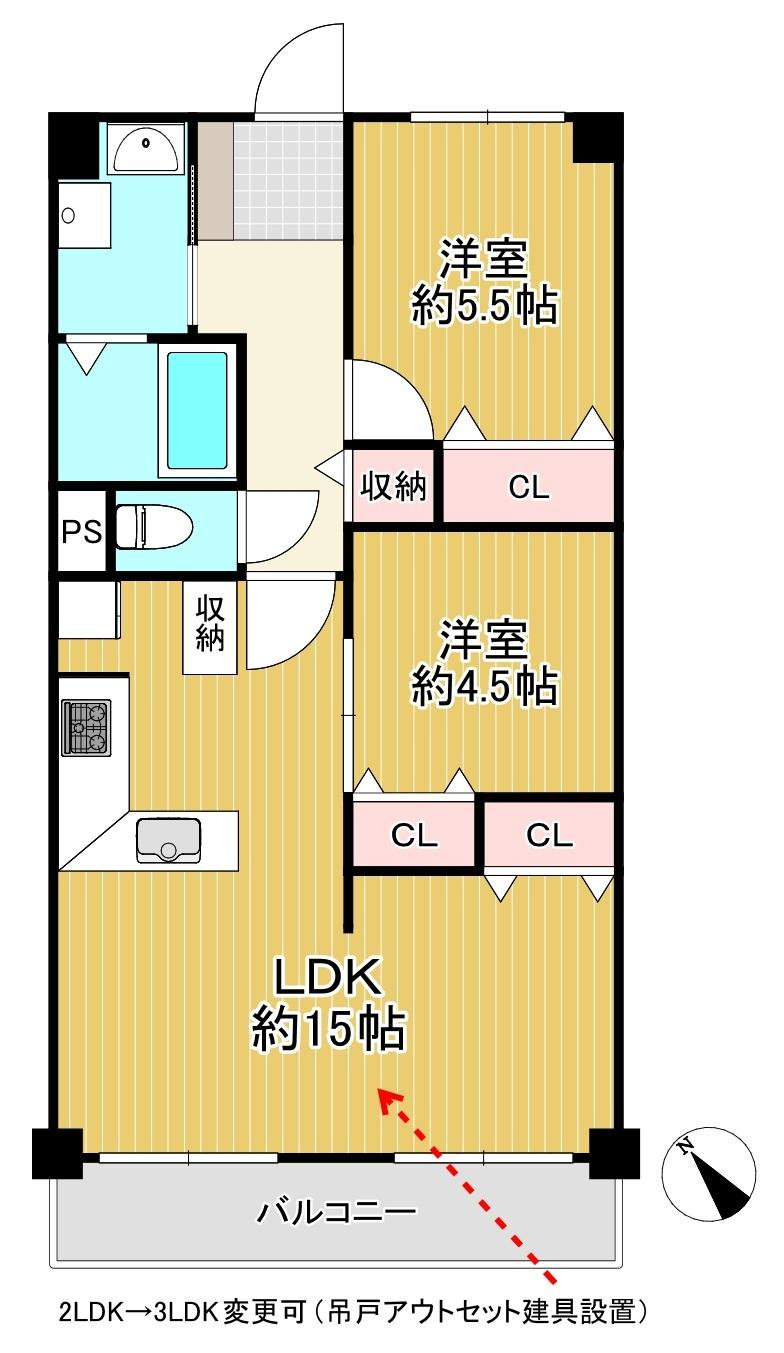 ルモン千舟の間取り図
