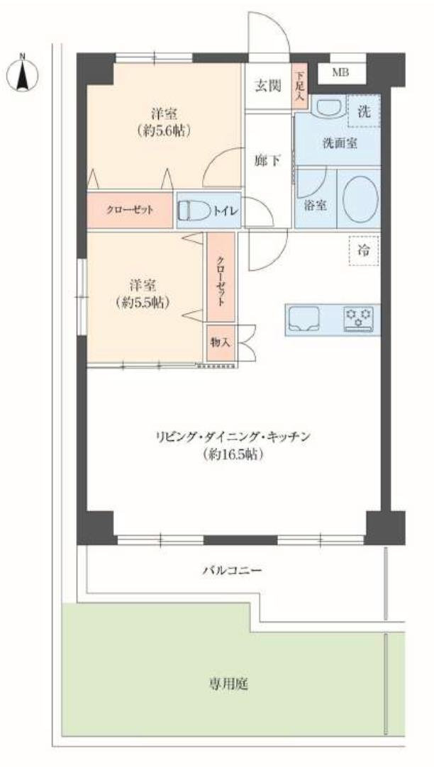 三津屋グリーンハイツの間取り図