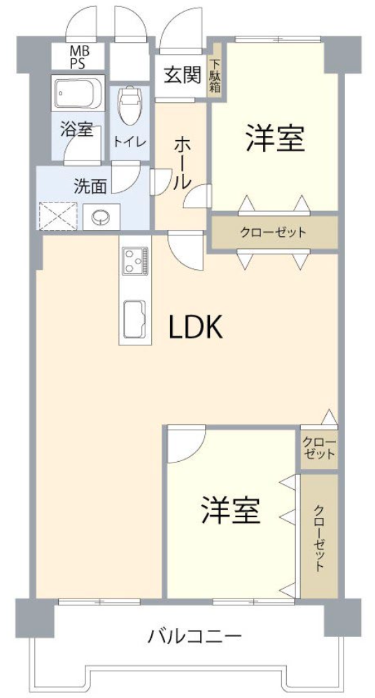 御幸第一コーポの間取り図