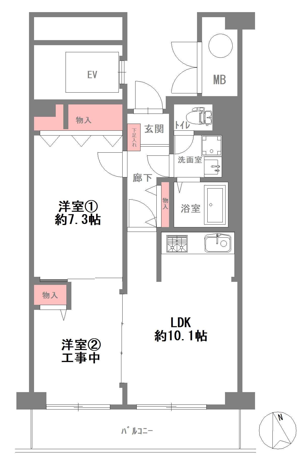 大淀セントポリアの間取り図