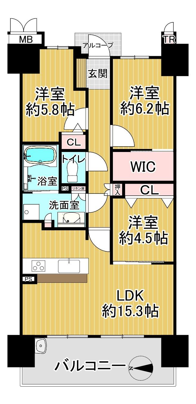 リバーガーデン森の城の間取り図