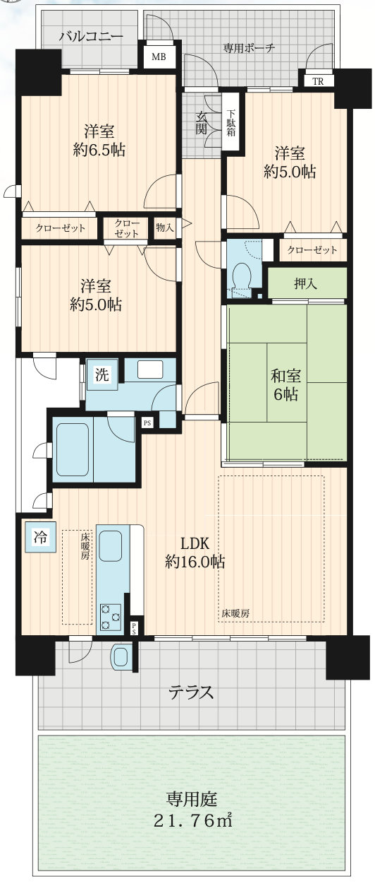 ロイヤルアーク長居公園の間取り図