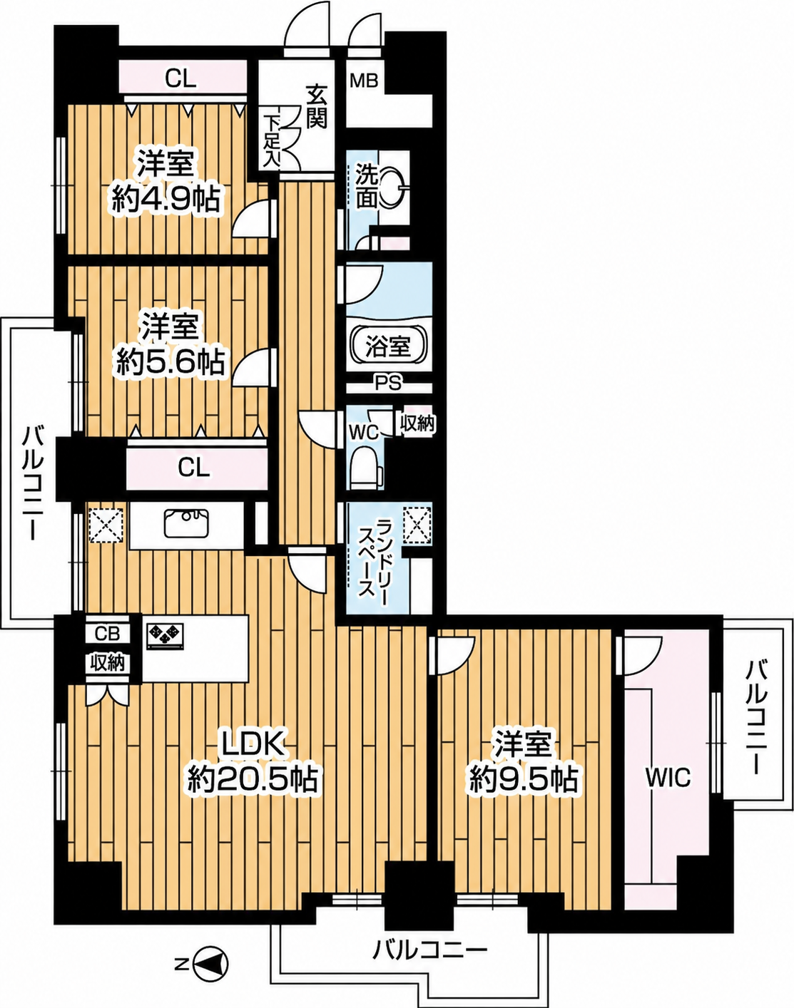 桜第二コーポの間取り図