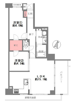 サンヴェール鶴見緑地の間取り図