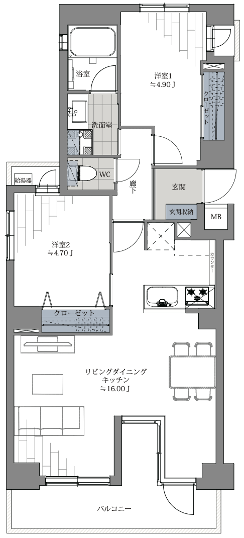 シーズ日本橋の間取り図