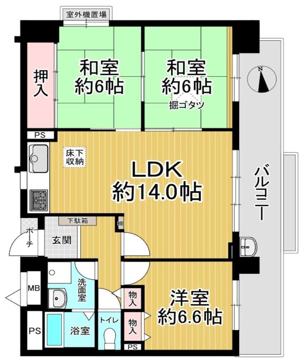 高見セントラルスクエア31の間取り図