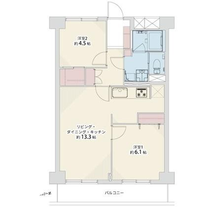天王寺パークマンションの間取り図