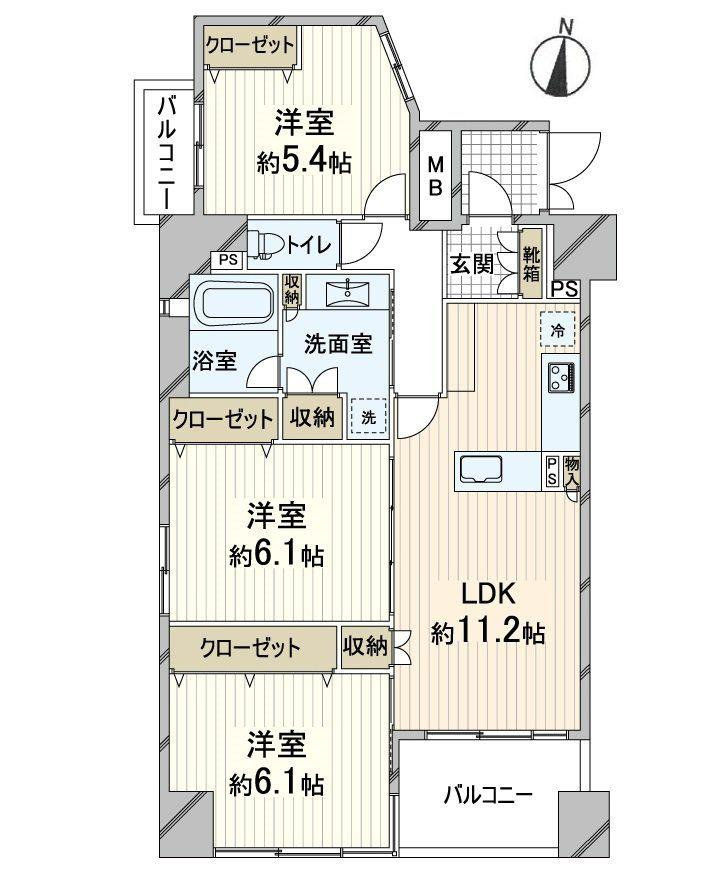 ユニアルス新大阪ウエストの間取り図