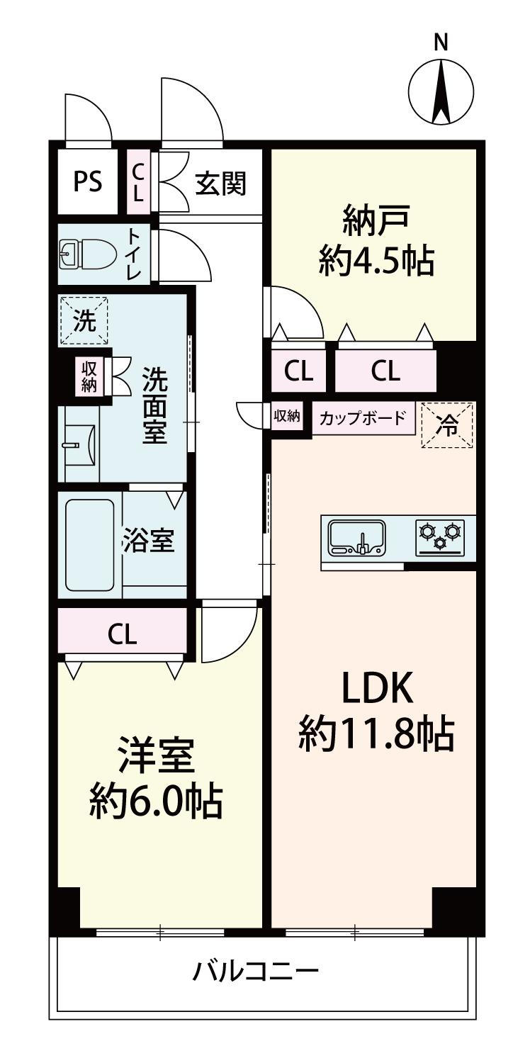 GSハイム船場の間取り図