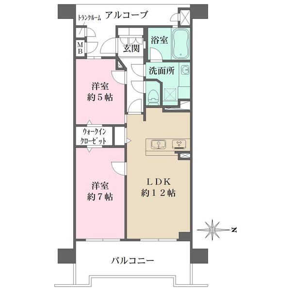 ユニハイム梅田ノルテの間取り図