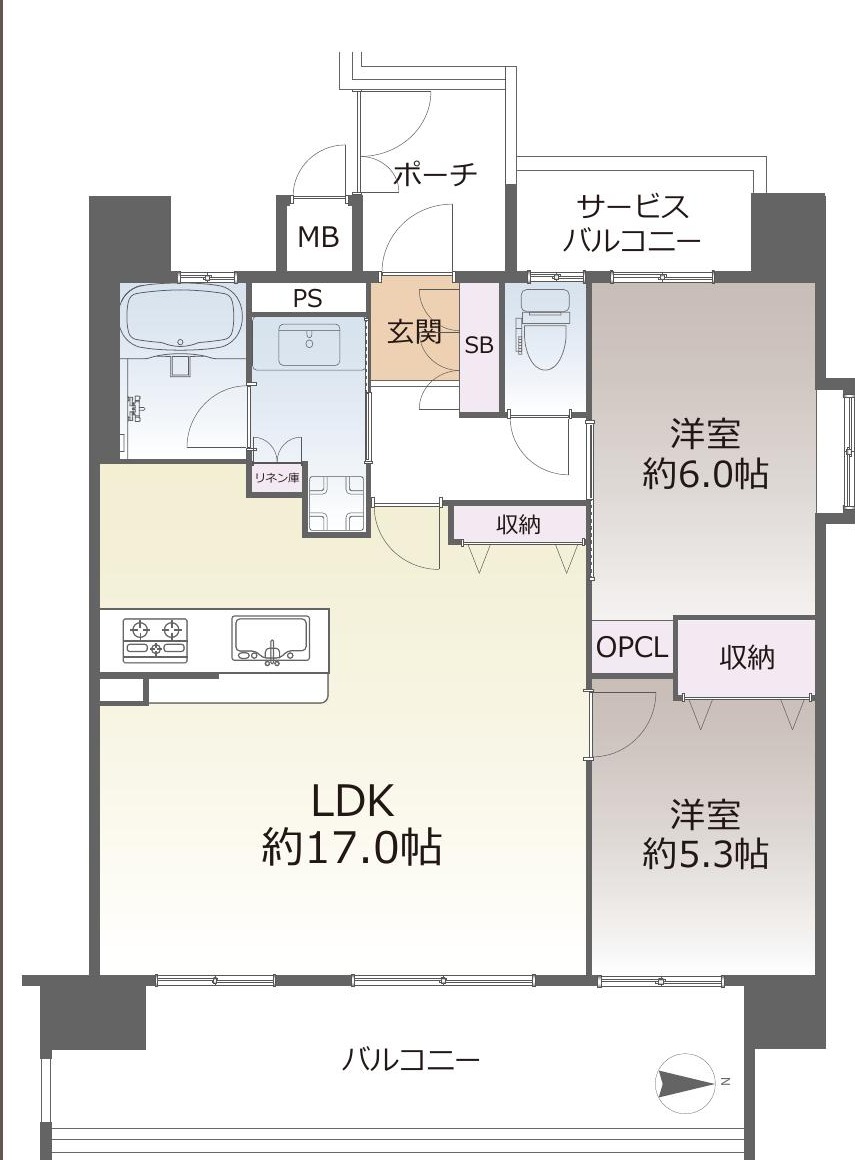 ブラームスあびこライズの間取り図
