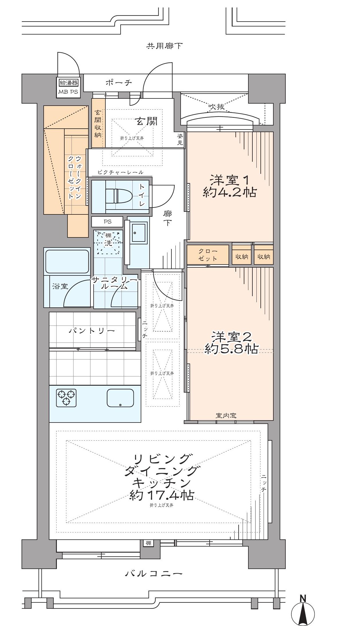 シャトー・サンパークスクエアの間取り図
