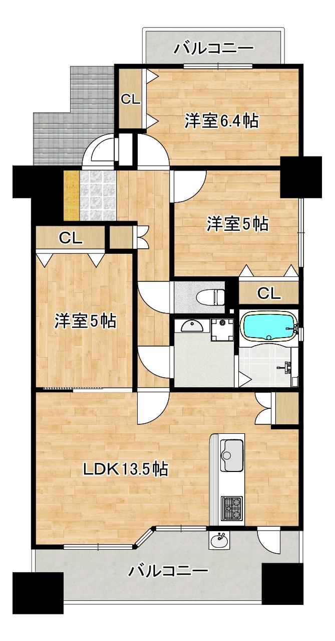 プレサンス住吉リファインの間取り図