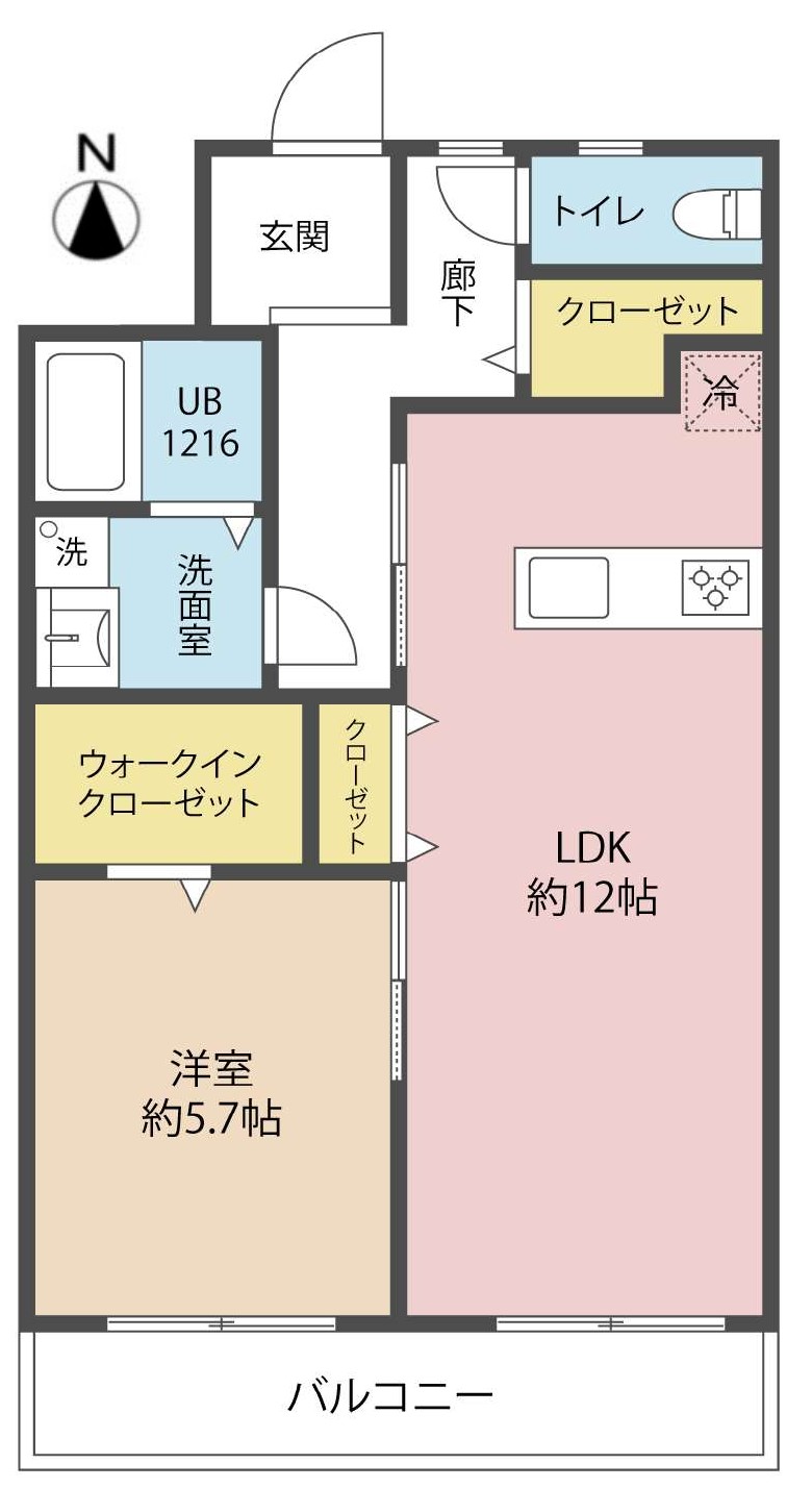 住吉ニューライフの間取り図